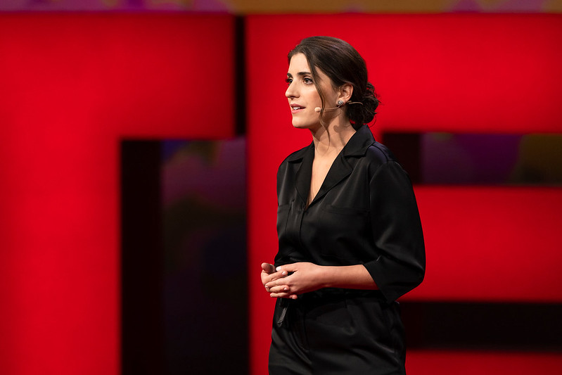Suleika Jaouad giving TED Talk