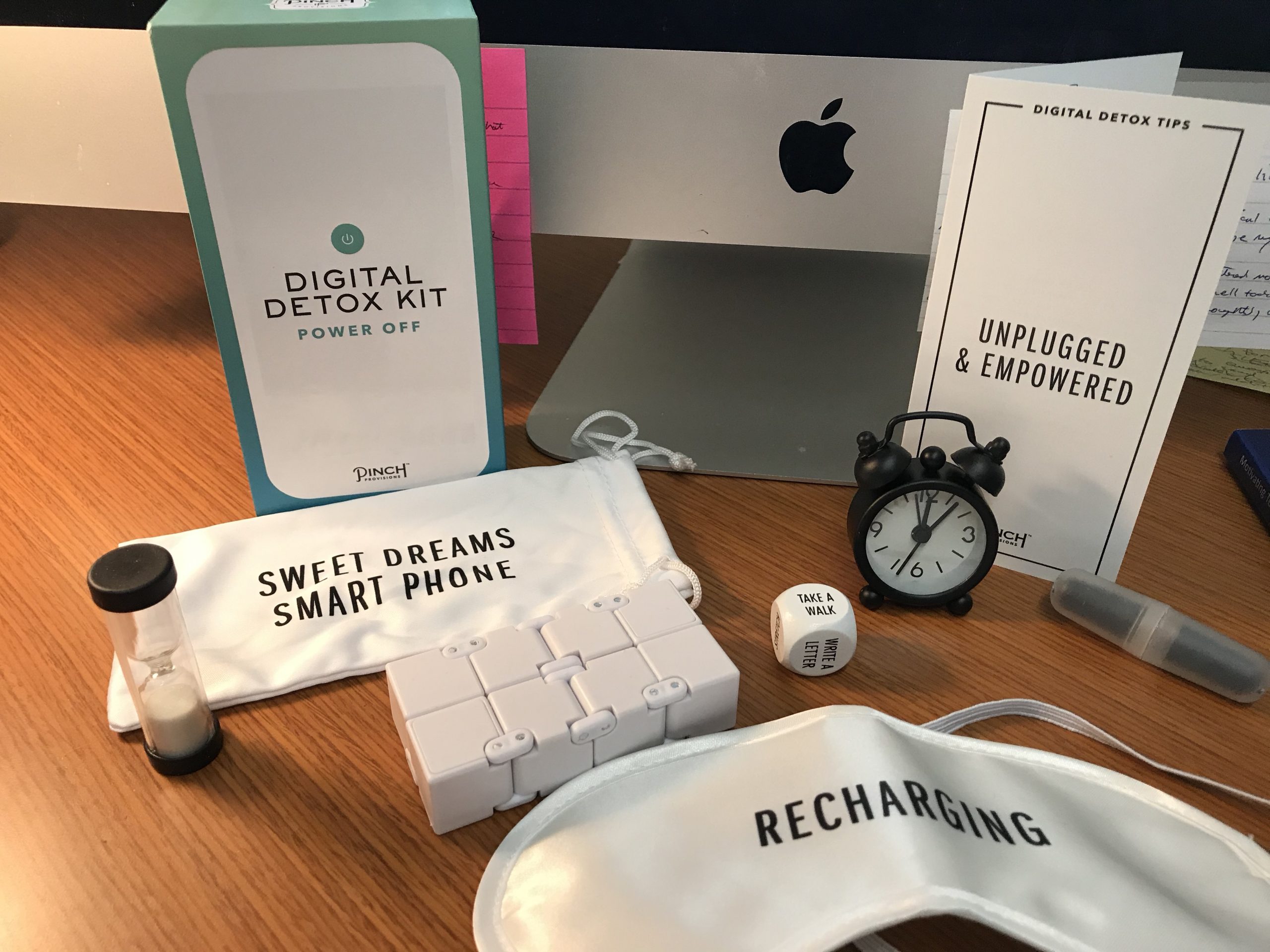 The items from the Digital Detox Kit