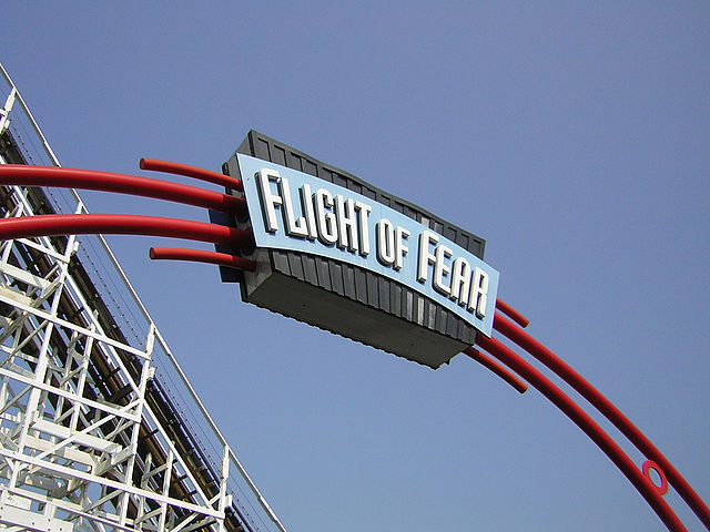 Flight of Fear rollercoaster